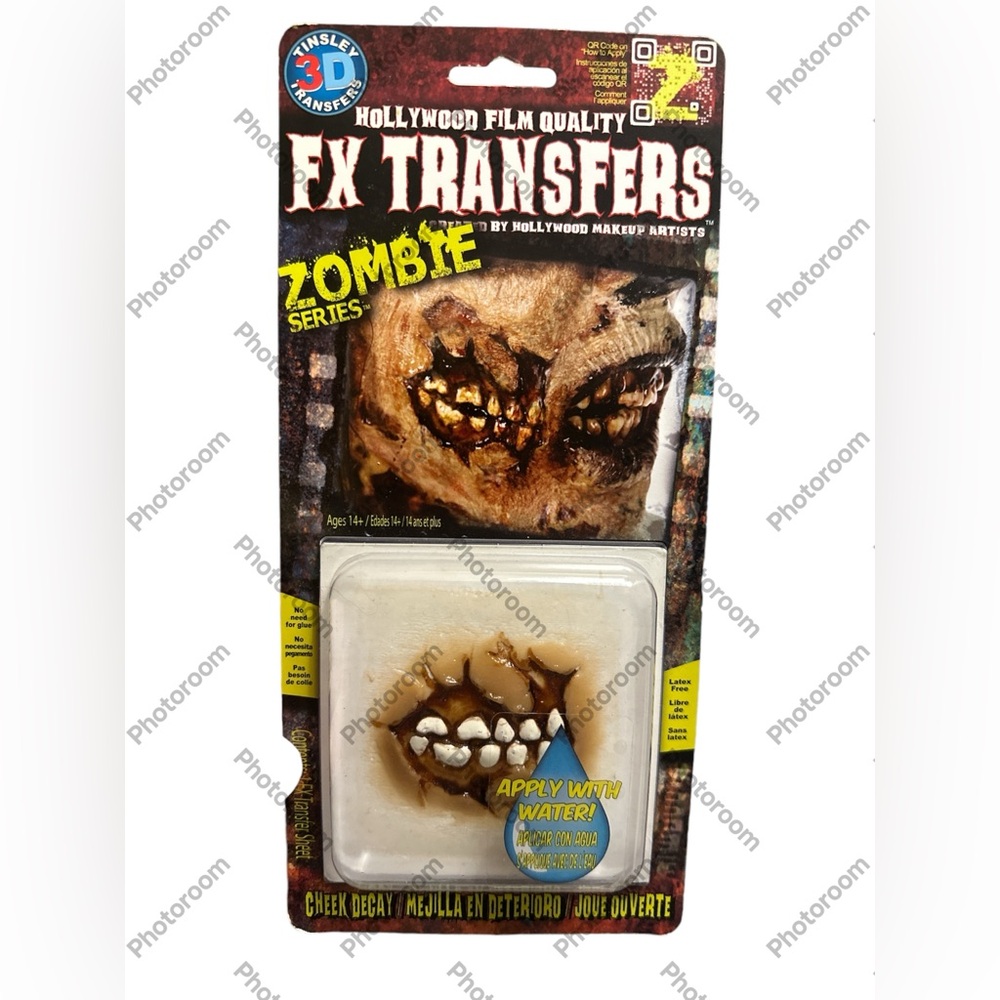 Tinsley Transfers Zombie Cheek Decay Hollywood Film Quality Makeup FX Transfers
